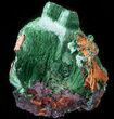 Silky, Fibrous Malachite Crystals - Morocco #42060-1